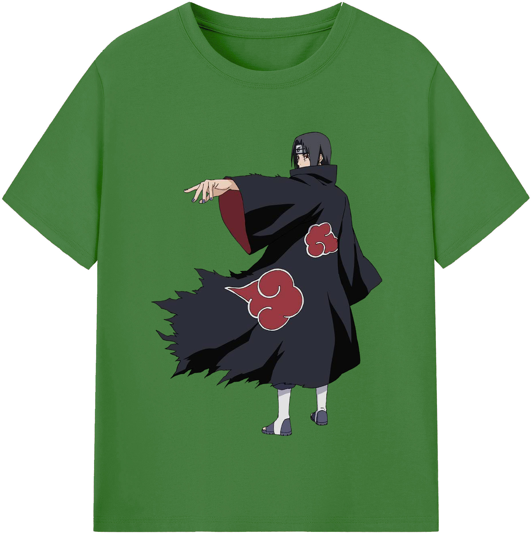 （画像用） NARUTO -ナルト- うちは イタチ Uchiha Itachi レディースカジュアルプリントTシャツ（綿100％）
